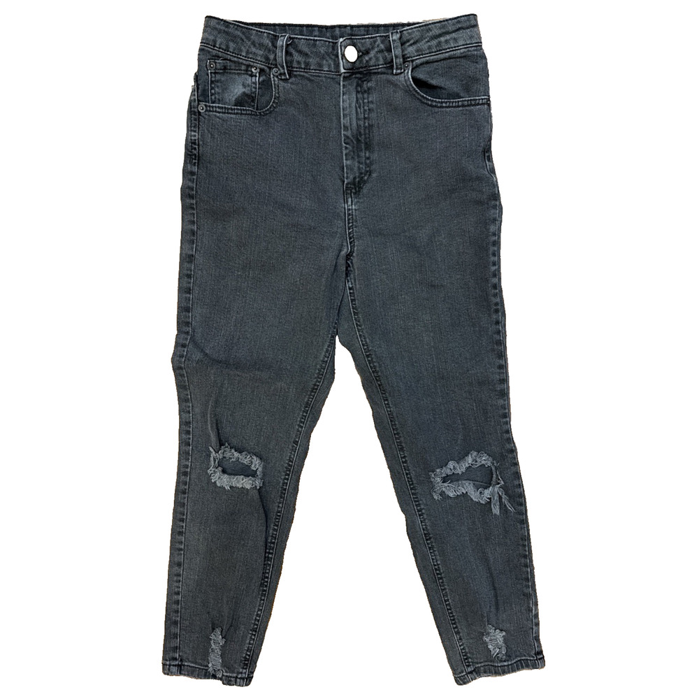 Asos Womens Jeans Black 28 Distressed